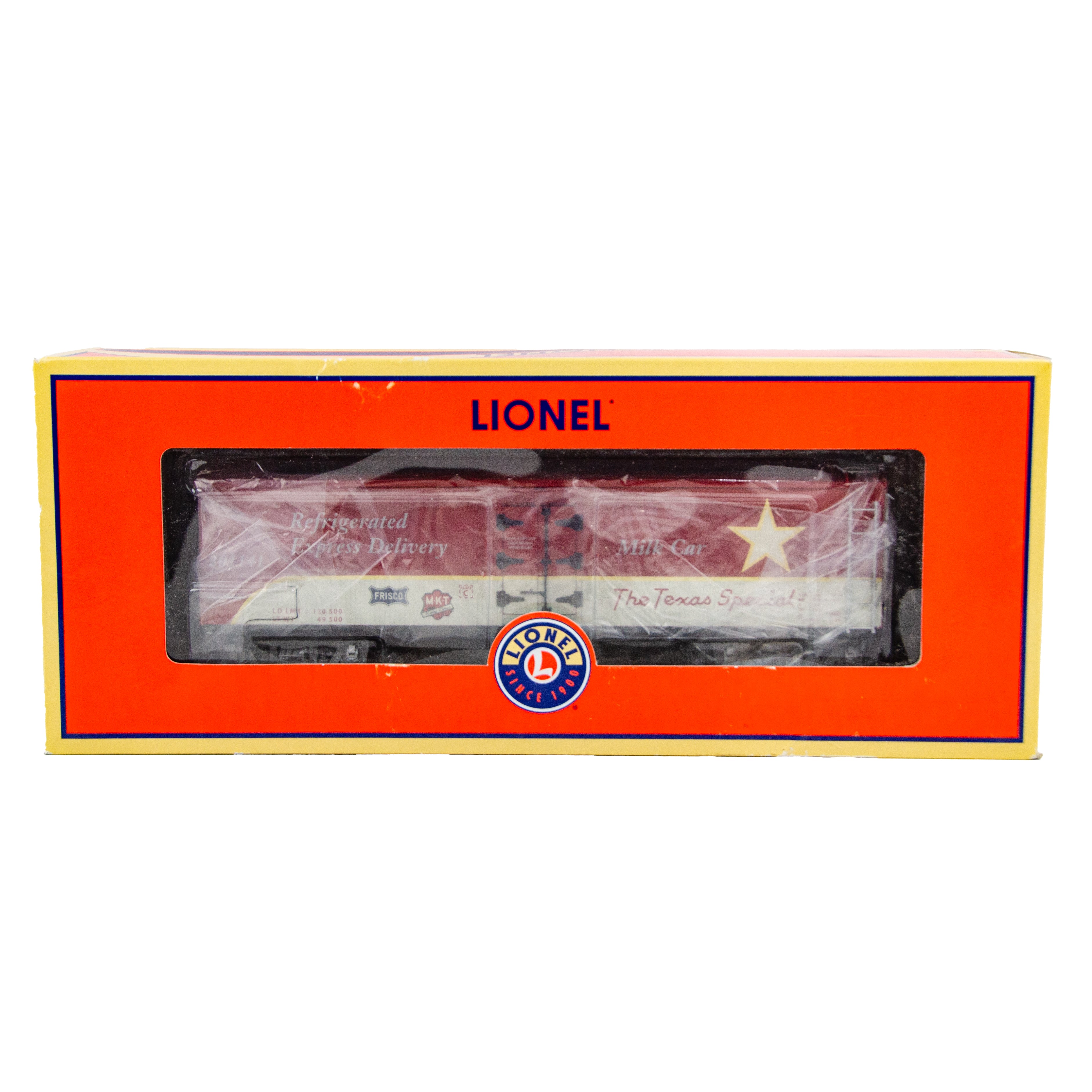 Lionel Texas special milk car retailer Dallas train car