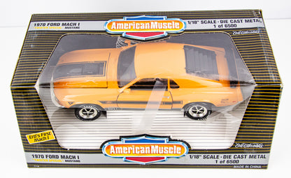 Ertl American Muscle 1/18 Ford Mustang Mach 1 Twister Special Grabber Orange
